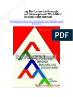Instant Download Managing Performance Through Training and Development 7th Edition Saks Solutions Manual PDF Full Chapter