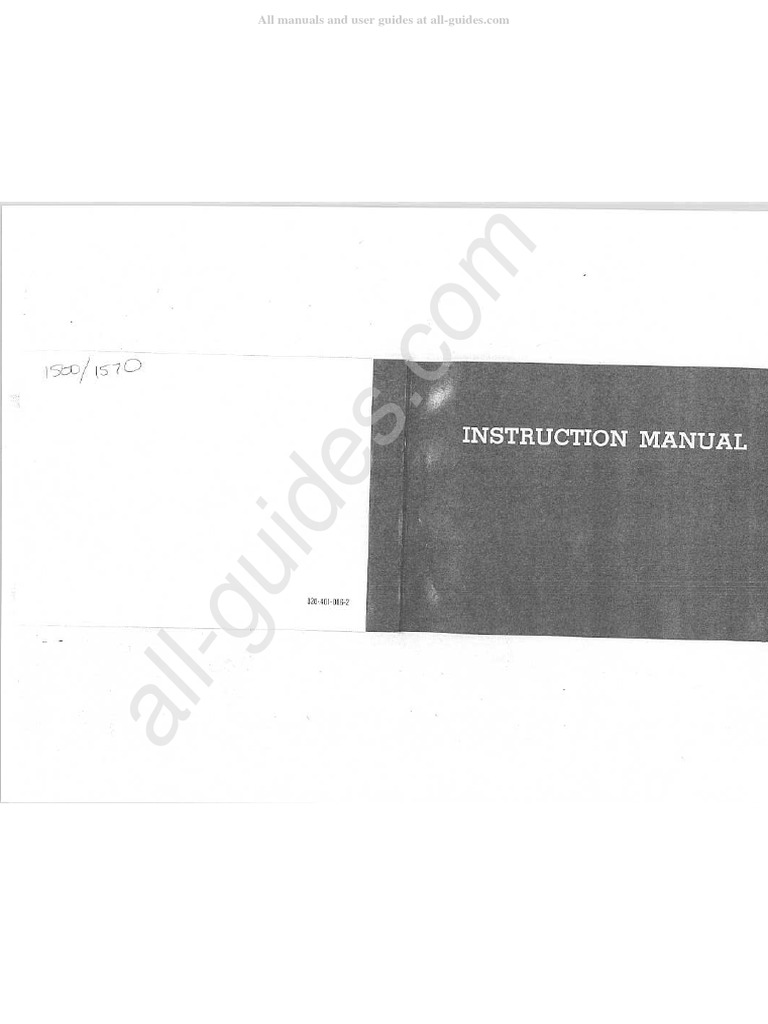 Riccar R1500 Sewing Machine Instruction Manual | PDF