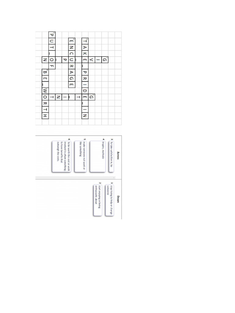 Crucigrama Unidad 1 B+ | PDF