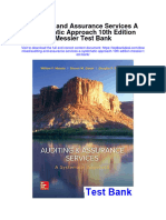 Instant Download Auditing and Assurance Services A Systematic Approach 10th Edition Messier Test Bank PDF Full Chapter