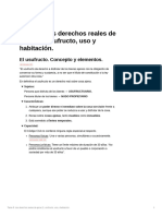 Tema 8. Los Derechos Reales de Goce (I) Usufructo Uso y Habitacin.