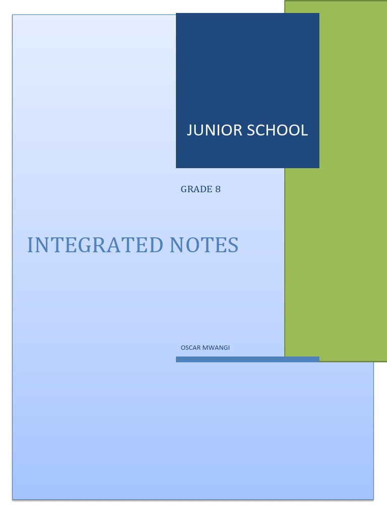 Grade 8 Integrated Science Notes | PDF | Ice | Water Vapor