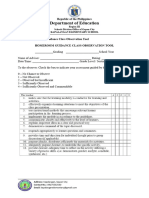 HG Class Observation Tool