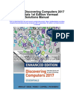 Instant Download Enhanced Discovering Computers 2017 Essentials 1st Edition Vermaat Solutions Manual PDF Full Chapter