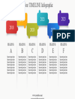 PowerPoint 6 Year Timeline Data Visualization Template