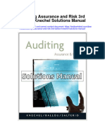 Instant Download Auditing Assurance and Risk 3rd Edition Knechel Solutions Manual PDF Full Chapter