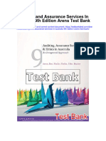 Instant Download Auditing and Assurance Services in Australia 9th Edition Arens Test Bank PDF Full Chapter