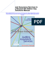 Instant Download Auditing and Assurance Services in Australia Revised 6th Edition Gay Solutions Manual PDF Full Chapter