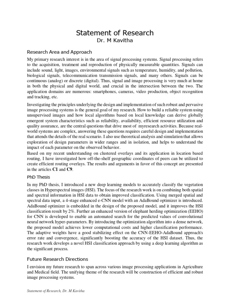Research statement pdf cybernetics applied mathematics