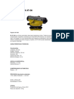 Ficha Tecnica Nivel Topcpn At-G6 Serial B43448