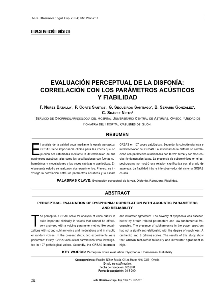 GRBAS | PDF | Análisis de regresión | Regresión logística