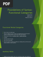 Foundations of Syntax Lecture Slides 4