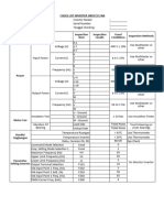 Check List Inverter