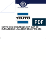 Relatorio Teuto - Serviço de Manutenção Da Guia Do Elevador Da Lavadora Bosh Frascos