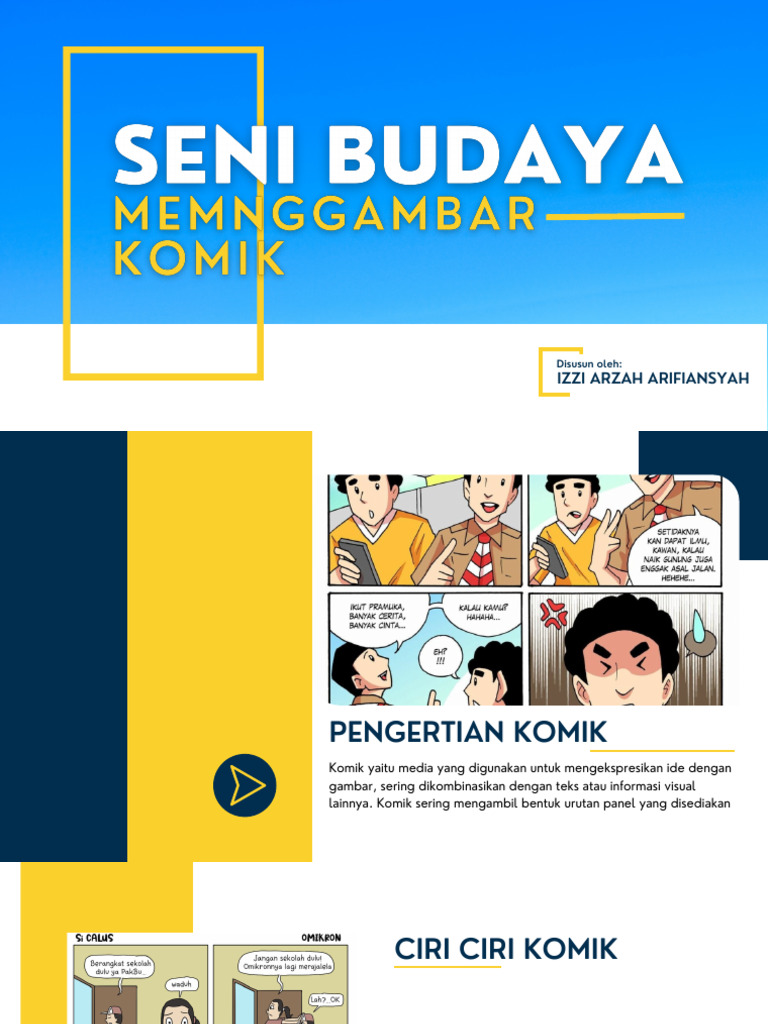 Pengertian dan Ciri-Ciri Komik | PDF