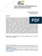 Fortalecimento Da Educação Interprofissional No Currículo Integrado em Saúde