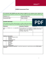 Coss Assessment Form