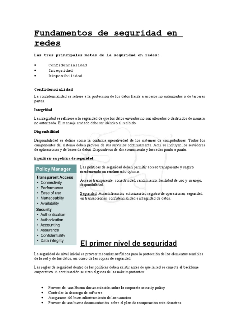 Fundamentos De Seguridad En Redes Informáticas Descargar Gratis Pdf