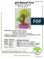 08 - Simple Bonsai Tree - TEMPLATE A4