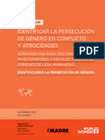 Identifying Gender Persecution in Conflict and Atrocities Es