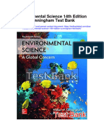Instant Download Environmental Science 14th Edition Cunningham Test Bank PDF Full Chapter