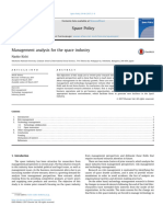 Maangement Analysis For The Spaceindustry