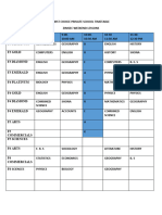 First Choice Private School Timetable Weekend Lessons