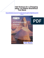 Instant download Environmental Science for a Changing World Canadian 1st Edition Branfireun Test Bank pdf full chapter