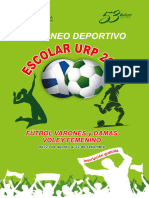 Reglamento Torneo Deportivo Escolar Urp 2023