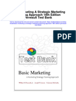 Instant Download Basic Marketing A Strategic Marketing Planning Approach 18th Edition Perreault Test Bank PDF Full Chapter