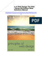 Instant download Principles of Web Design the Web Warrior Series 6th Edition Sklar Solutions Manual pdf full chapter
