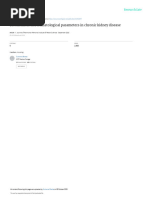 Biochemical and Hematological Parameters in Chroni