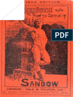 Strength and How To Obtain It Sandow