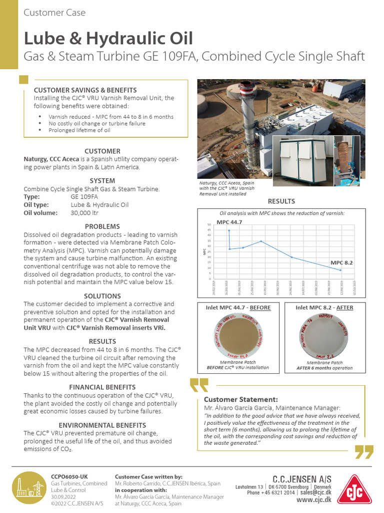 Lube Hydraulic Oil Gas Steam Turbine PDF Nature Energy Technology