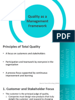 Quality As A Management Framework