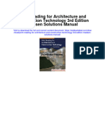 Instant Download Print Reading For Architecture and Construction Technology 3rd Edition Madsen Solutions Manual PDF Full Chapter