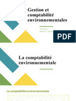 Gestion Et Comptabilité Environnementales - Comptabilité Environnementale + Identification Des Coûts Environnementaux