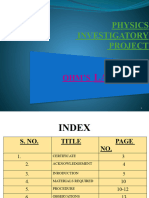 Physics Investry Project