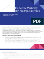 Marketing of Patient-Centric Services