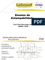 Caconf - 3 - Ensaios de Estampabilidade