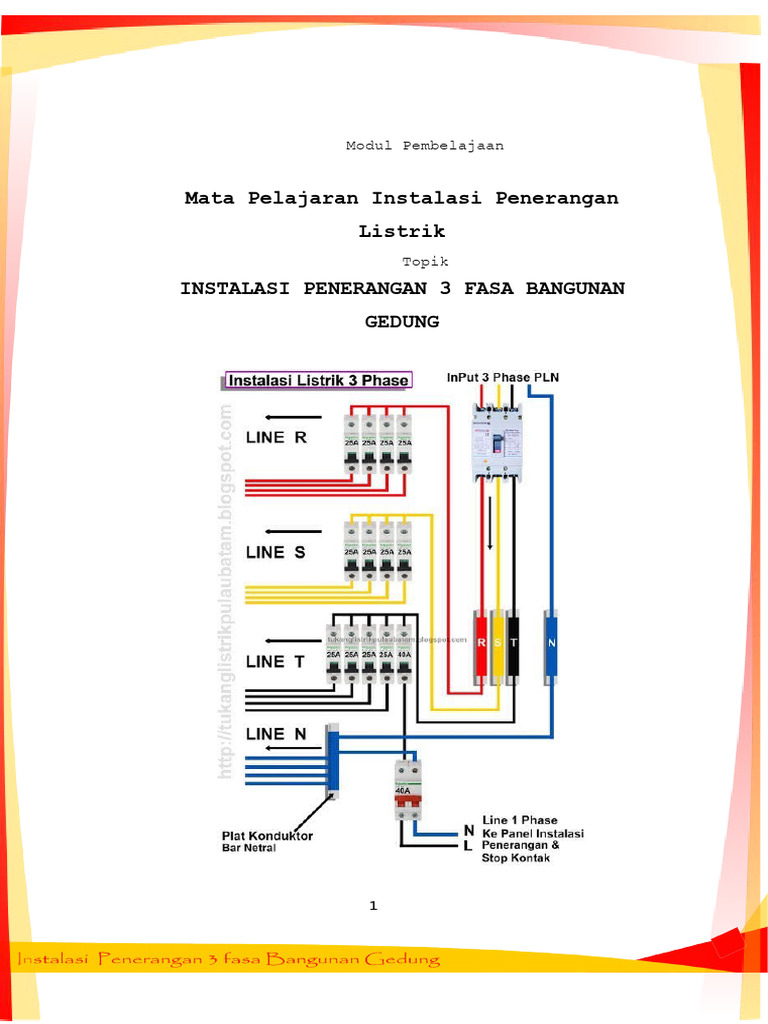 Panduan Instalasi Penerangan 3 Fasa | PDF | Teknologi & Rekayasa