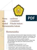 Hermeneutika Hukum