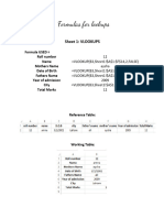 Hlookups + Vlookups