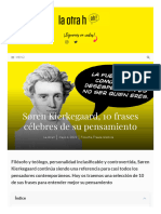 Søren Kierkegaard, 10 Frases Célebres de Su Pensamiento - La Otra H