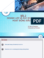 BÀI 3 - Doanh Lợi Và Rủi