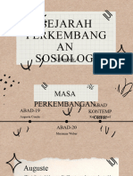 Sejarah Perkembangan Sosiologi