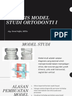 Analisis Model Studi Gigi Permanen 1
