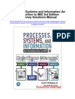 Instant Download Processes Systems and Information An Introduction To Mis 3rd Edition Mckinney Solutions Manual PDF Full Chapter