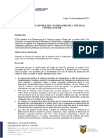 Informe Día internacional No violencia a la mujer