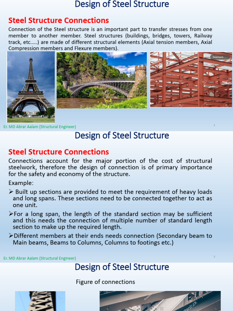 Steel Structure Connection Types | PDF | Structural Engineering | Beam ...